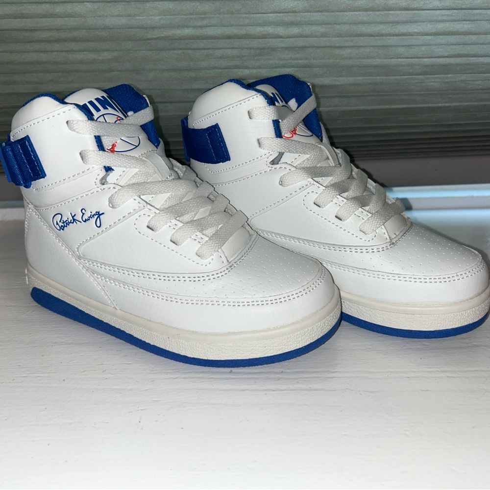 Patrick Ewing Athletics Kids 33 HI Rebound White/Blue/Orange US Size 1
